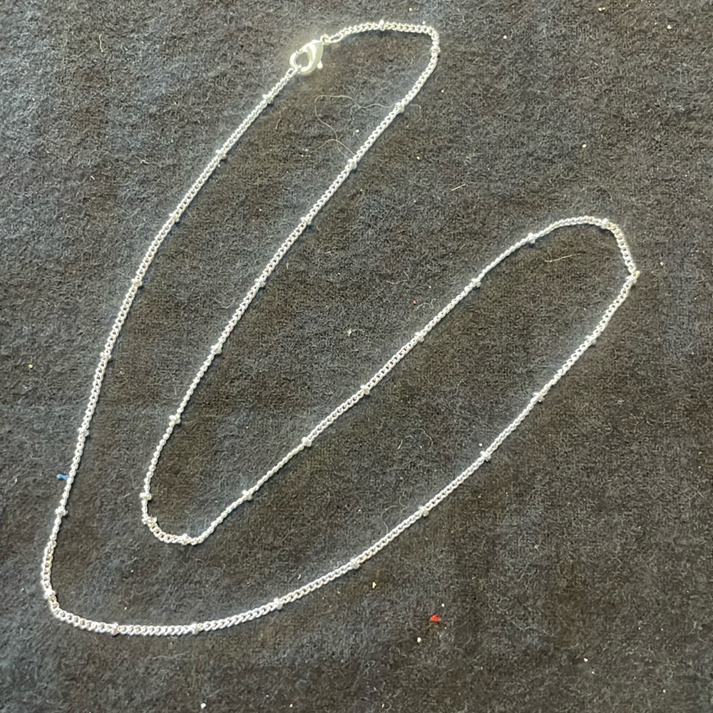26” silver plated satellite chain - Picture 1 of 2
